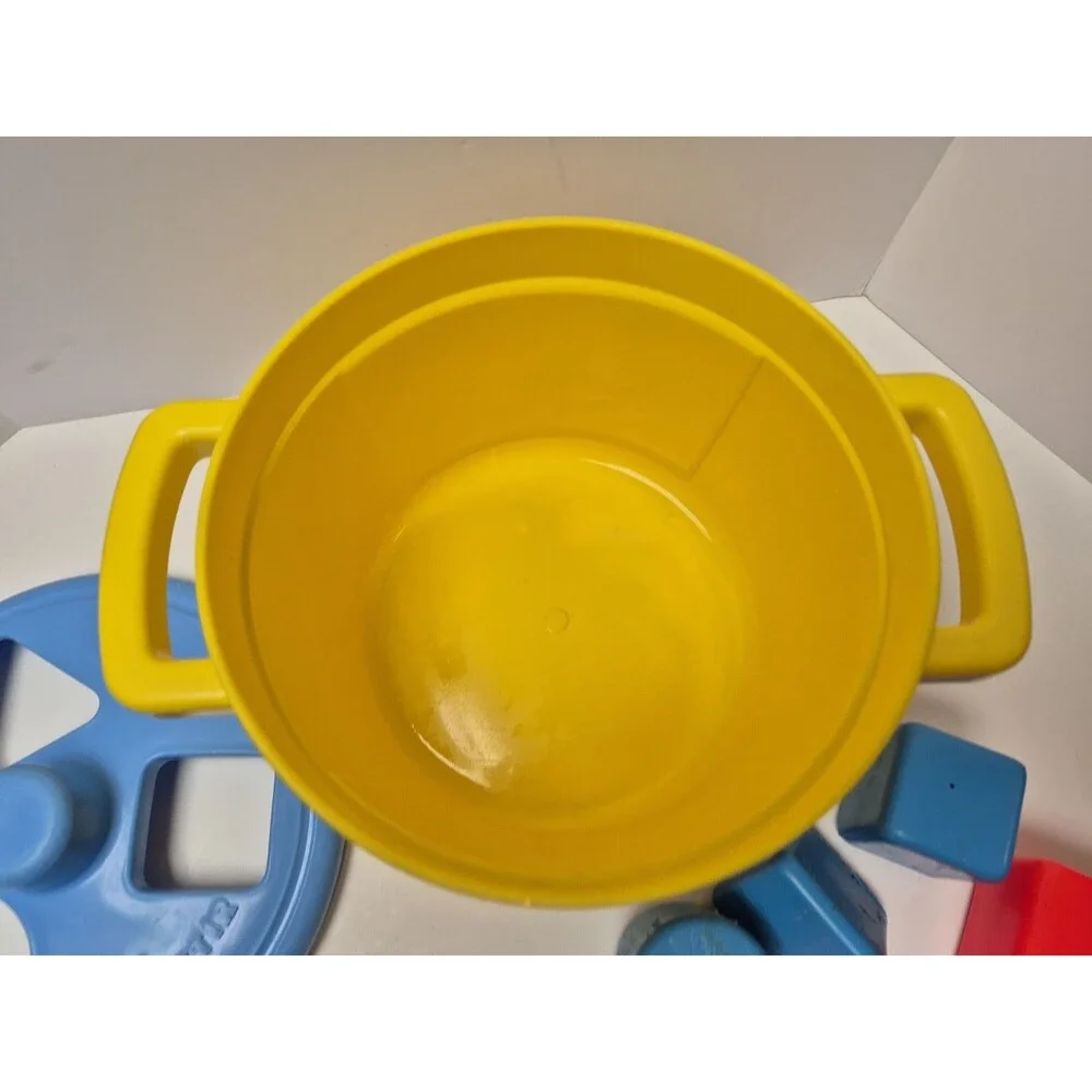 Vintage Playskool 1984 My Shape 'N Stir Pot Complete Set